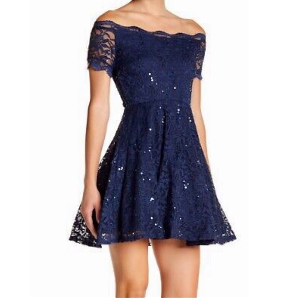 NWT- Jump Apparel Cocktail Lace Dress
